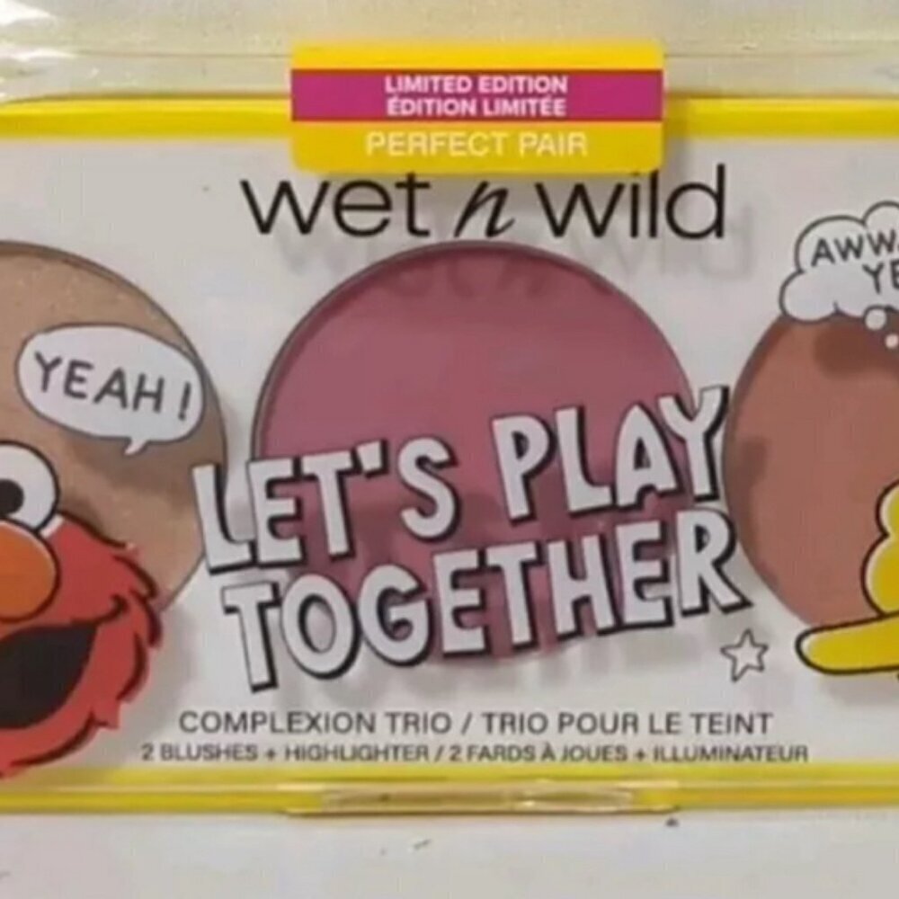 Wet n Wild Sesame Street Lets Play Together Complexion Trio 1 Bert New